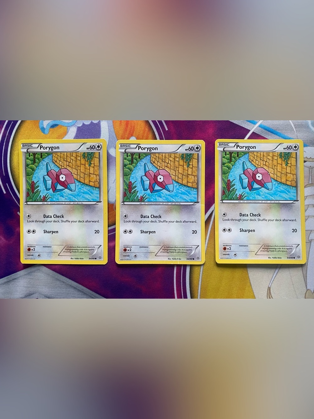 Lot Of 3 Porygon 64/98 Ancient Origins